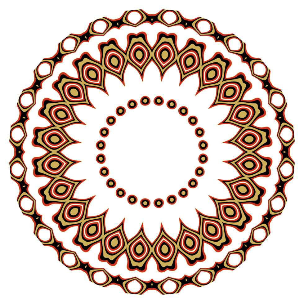 Mandala pattern illustration png