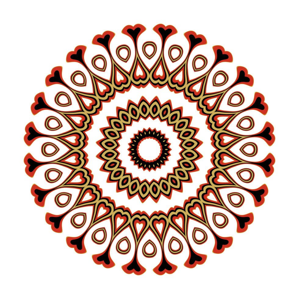 Mandala pattern illustration png