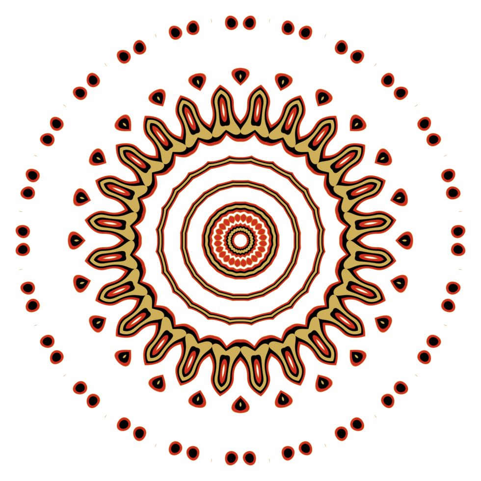 illustration de modèle de mandala png