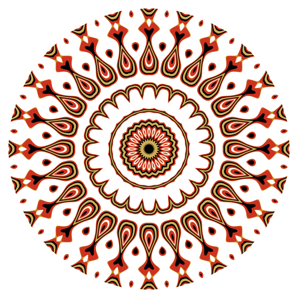 Mandala pattern illustration png