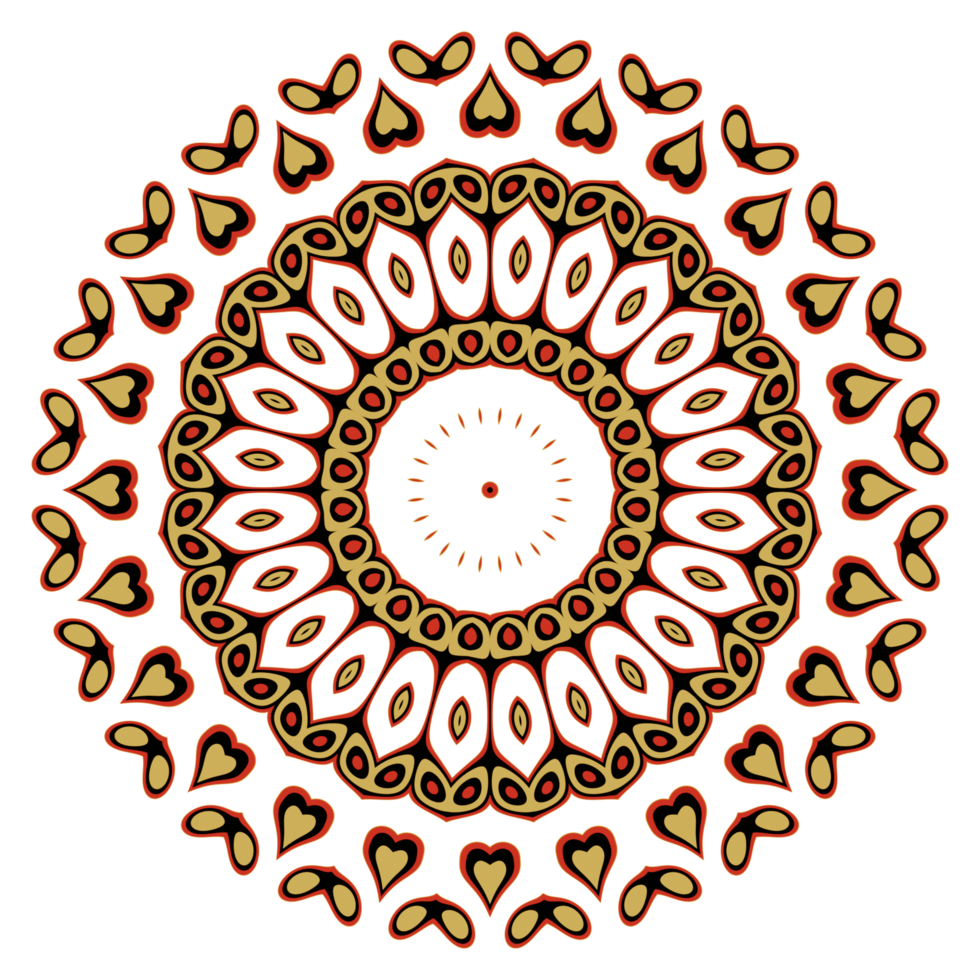 ilustración de patrón de mandala png