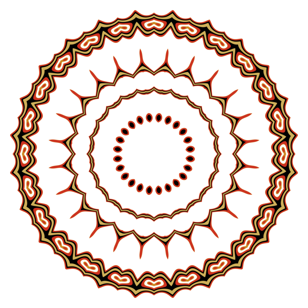 Mandala pattern illustration png