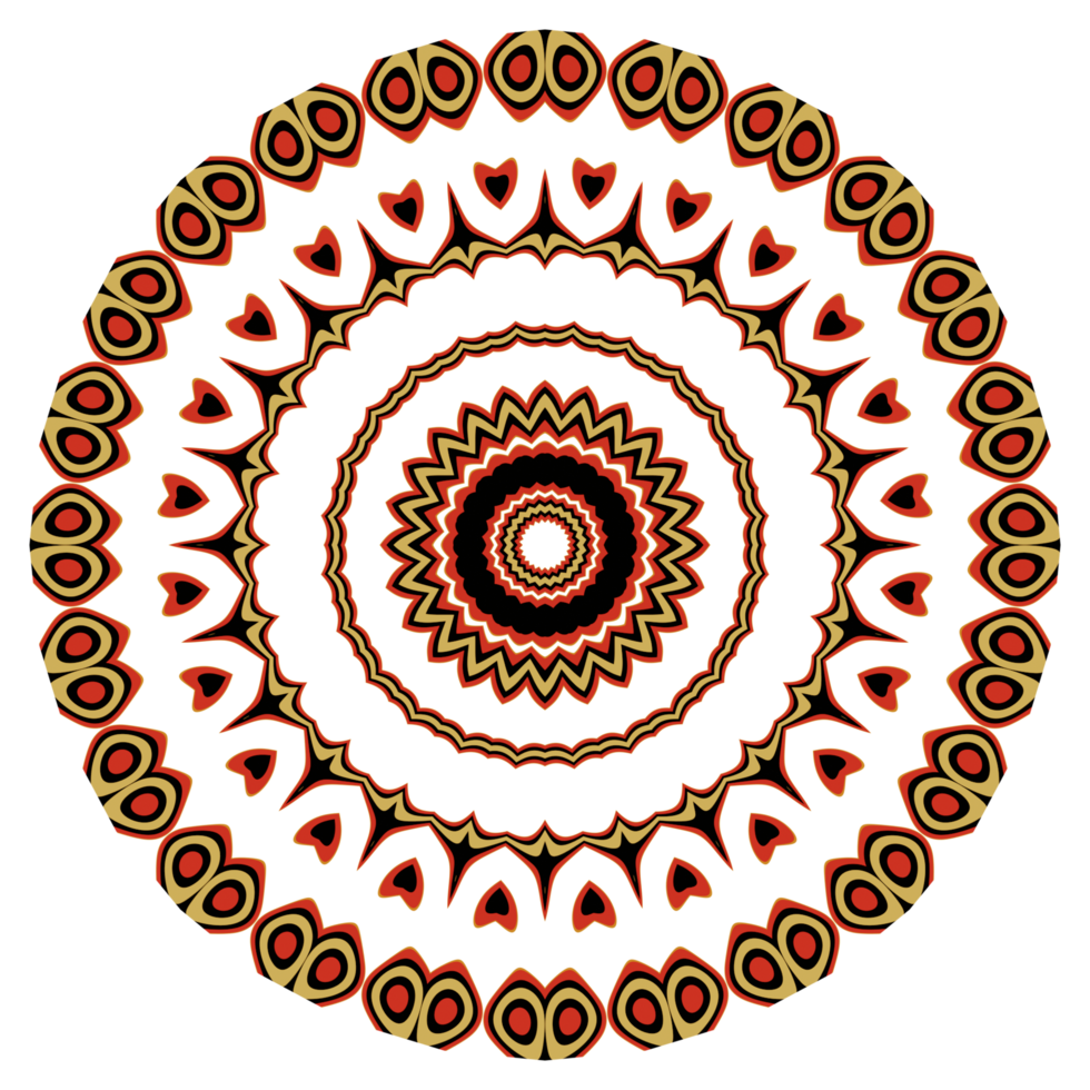 Mandala pattern illustration png