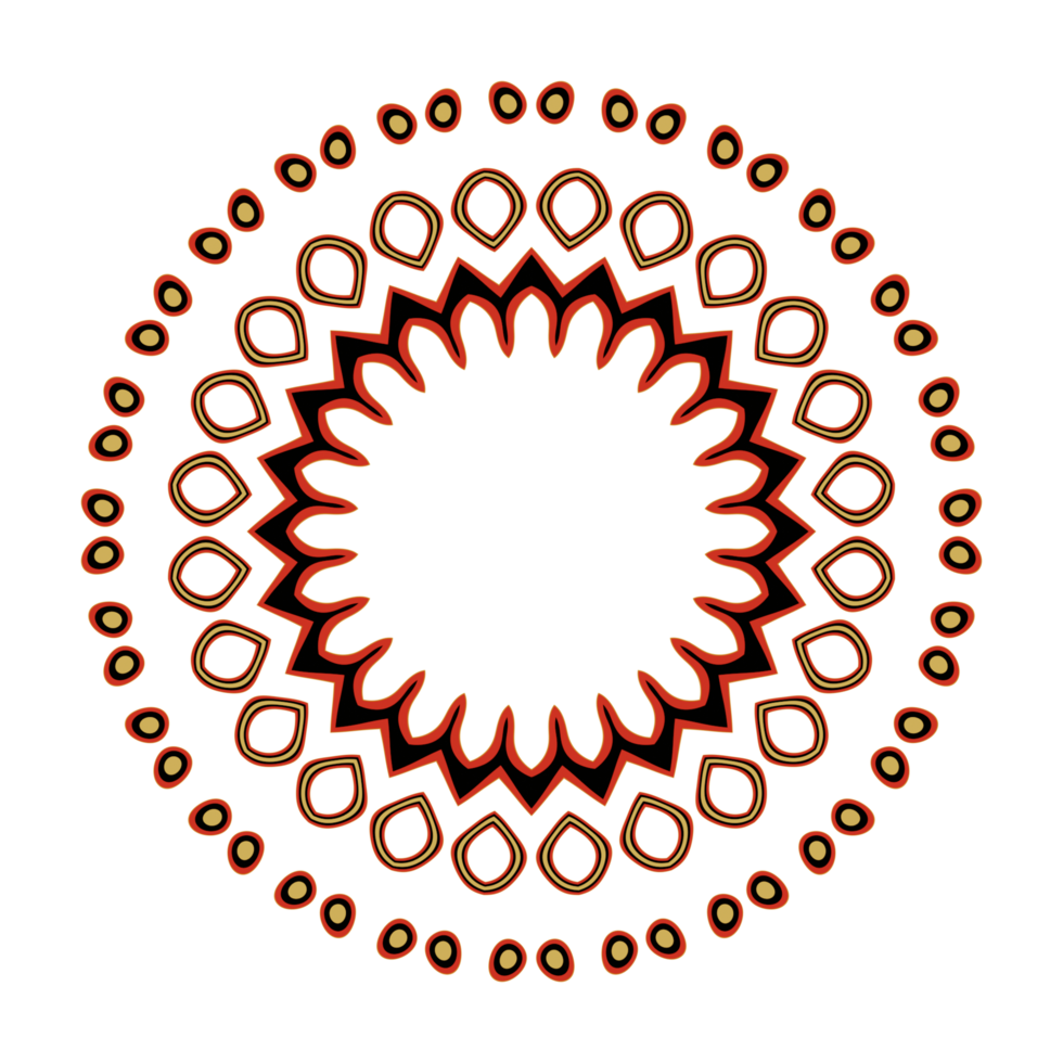 Mandala pattern illustration png