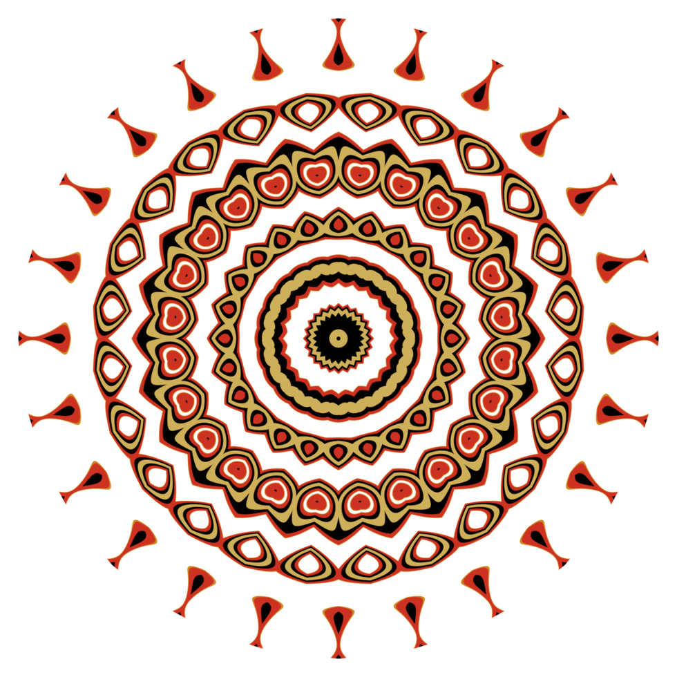 Mandala pattern illustration png