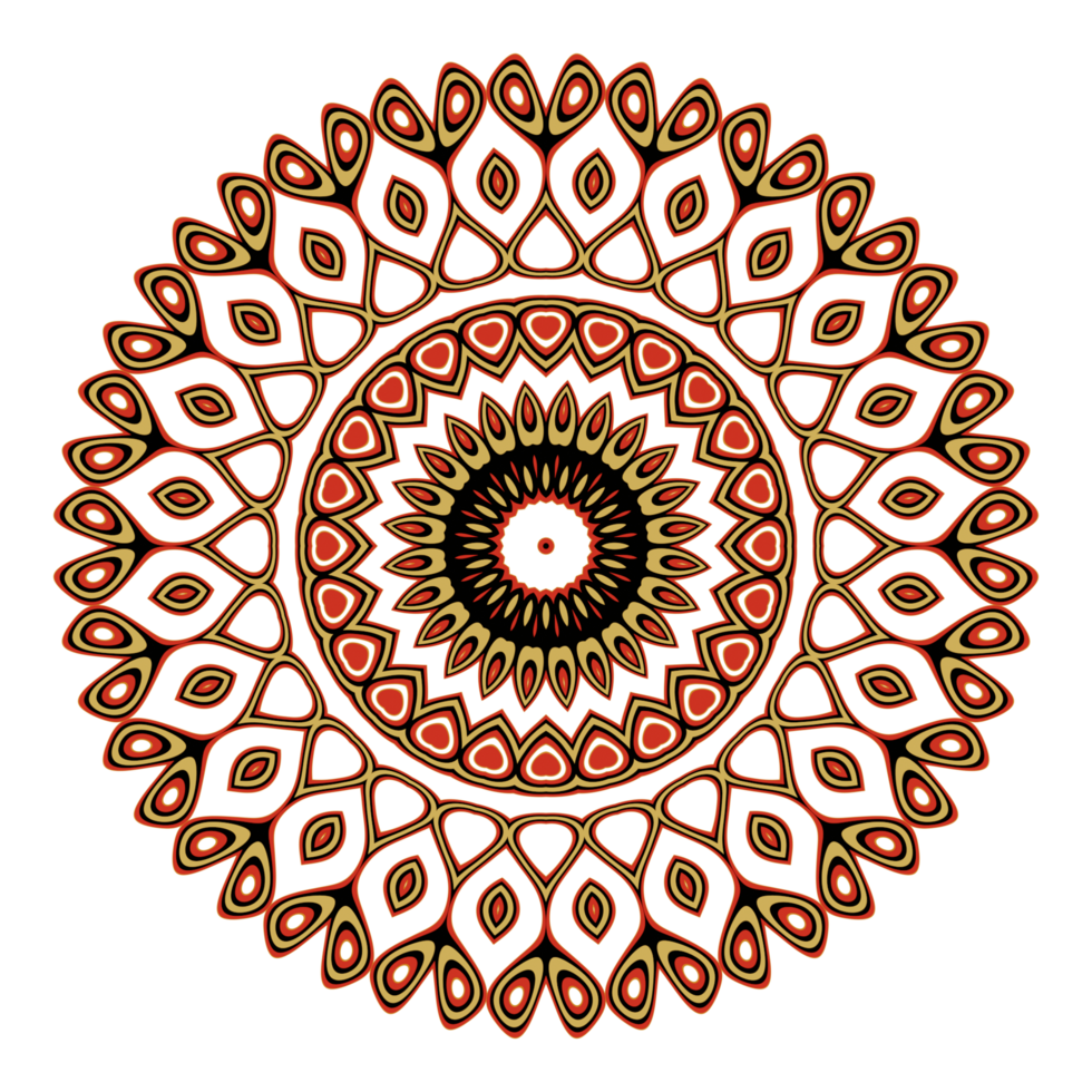 ilustración de patrón de mandala png