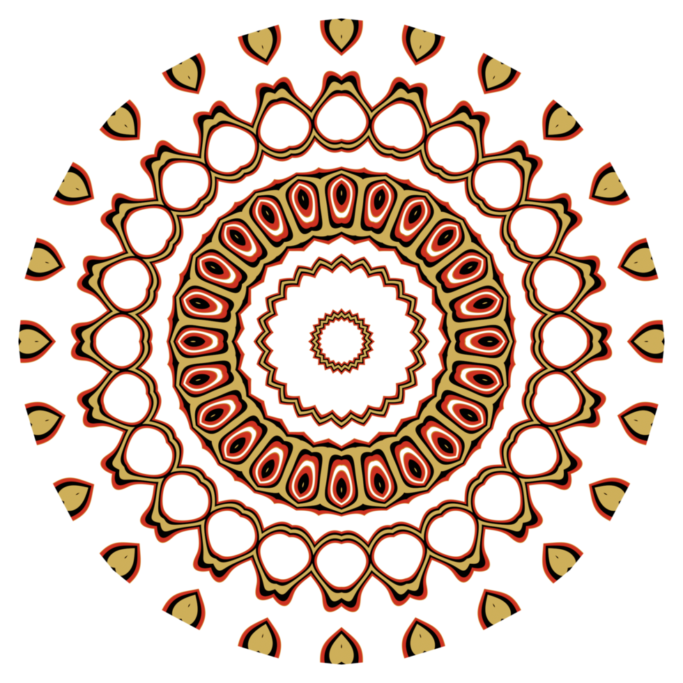 ilustración de patrón de mandala png