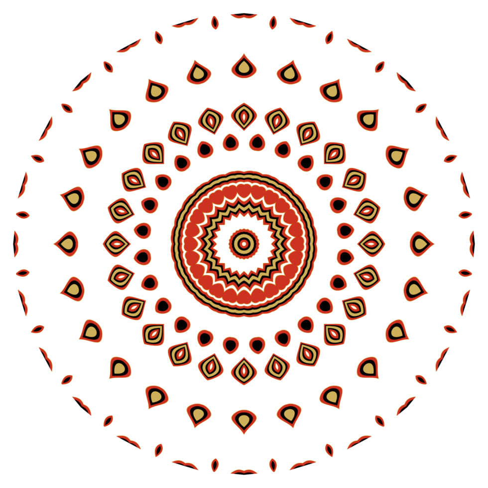 Mandala pattern illustration png