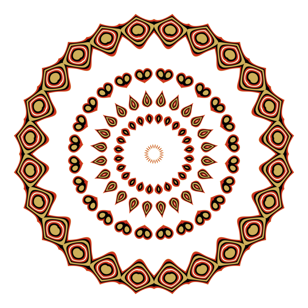 Mandala pattern illustration png