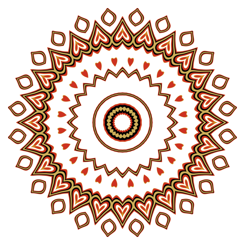 illustrazione del modello di mandala png