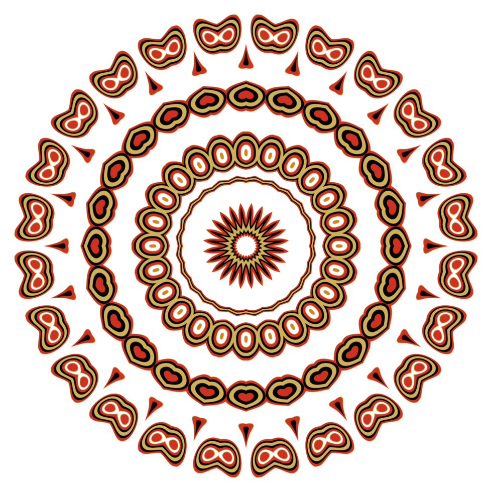 Mandala pattern illustration png