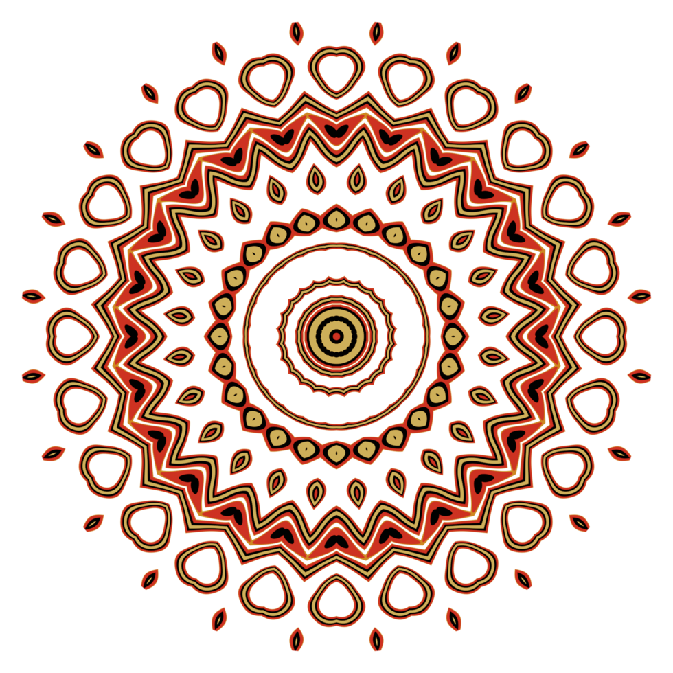 Mandala pattern illustration png