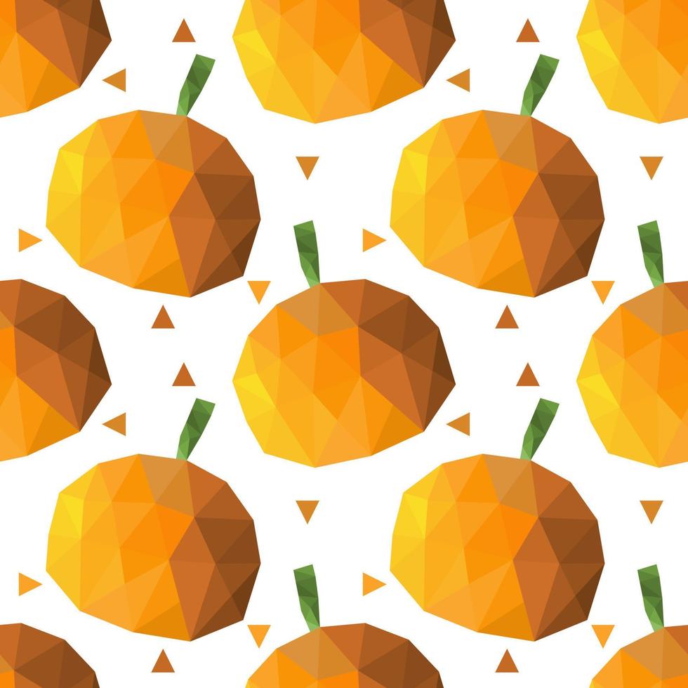 Geometric shapes vector. Seamless pattern with pumpkins. Pattern for Halloween decorations. Wrapping paper, website banners. vector