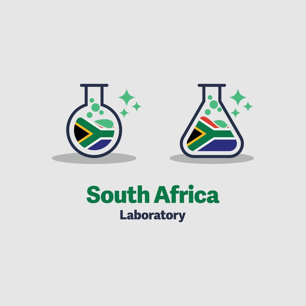 iconos de laboratorio de sudáfrica vector