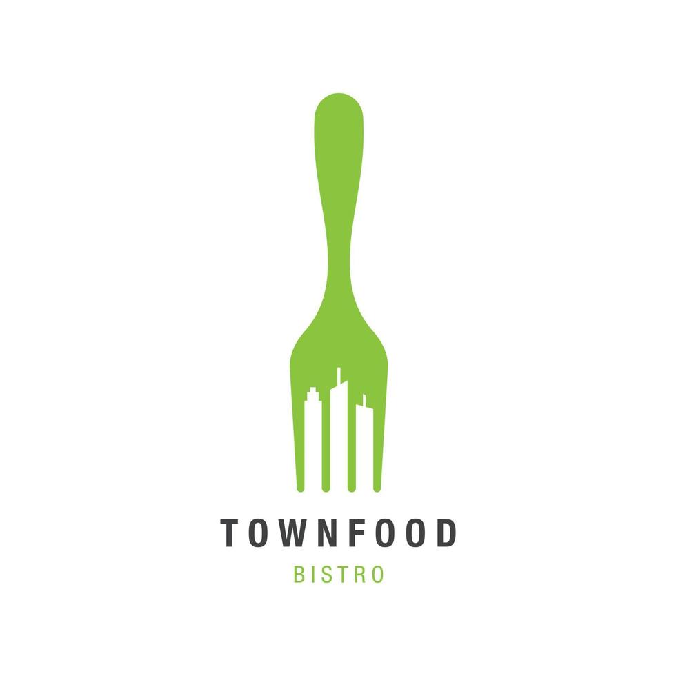 Town Fork Logo vector