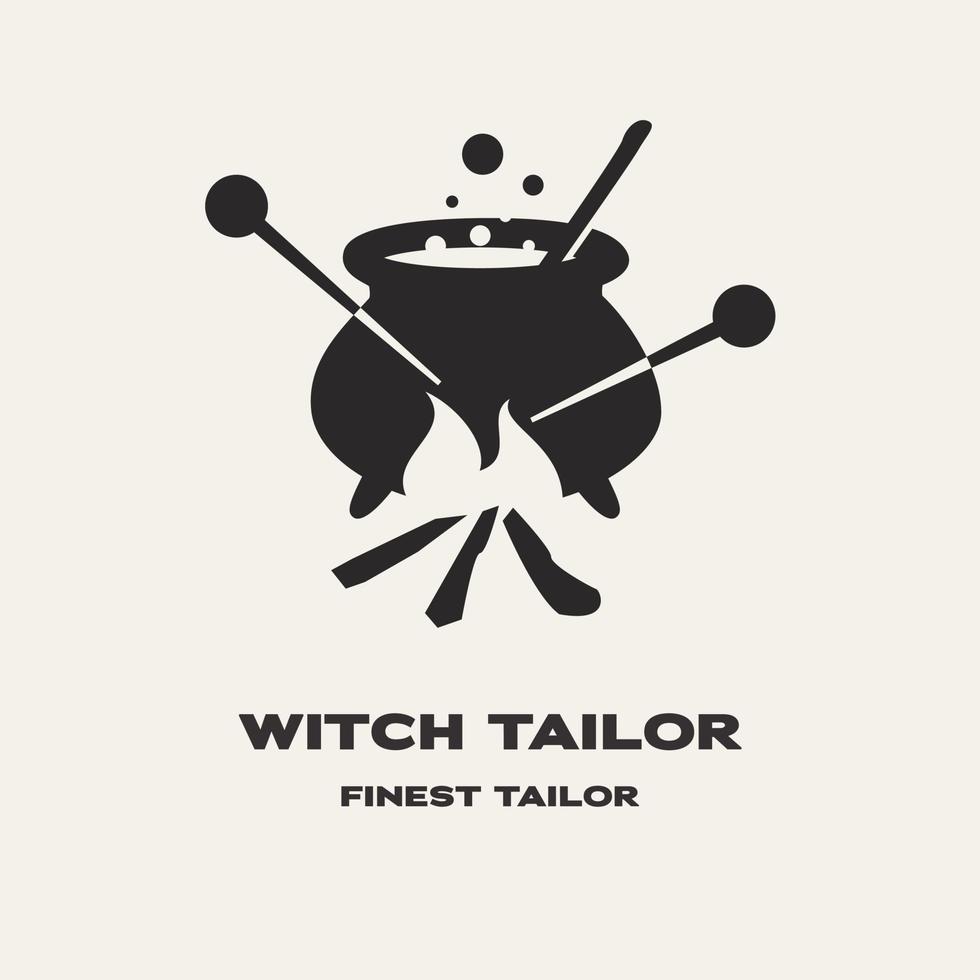 Witch Tailor logo vector