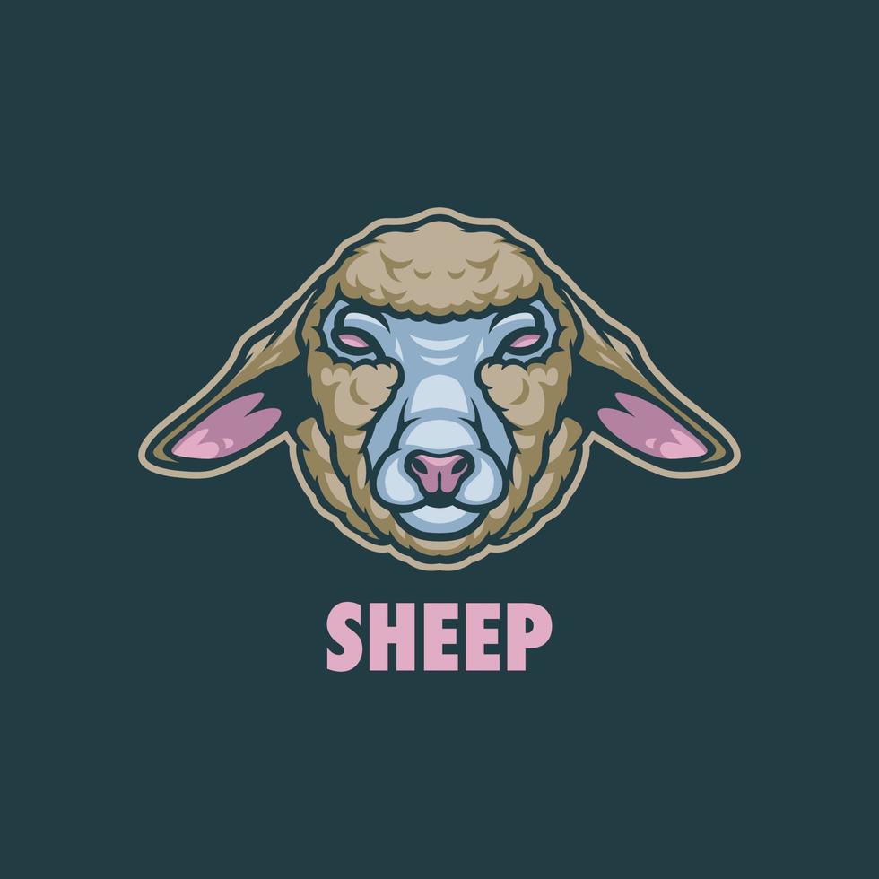 SHEEP MASCOT LOGO vector