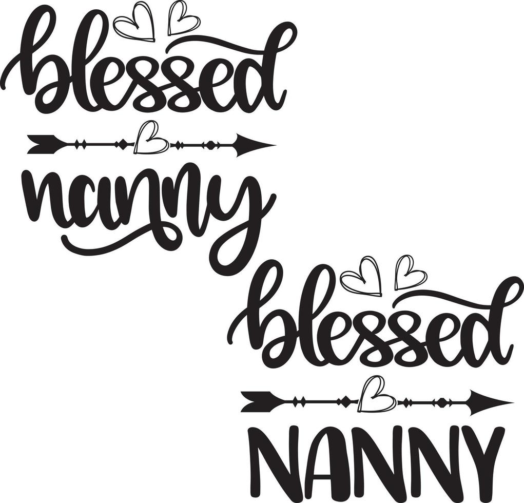 Blessed Nanny 2 Vector,Family Vector File