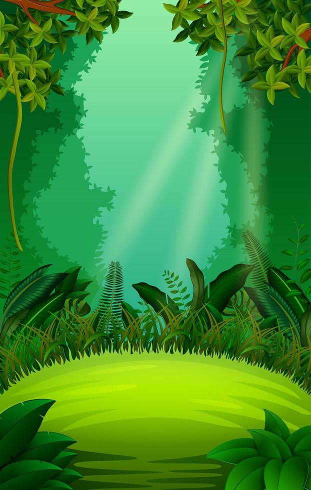 clean and green forest vector