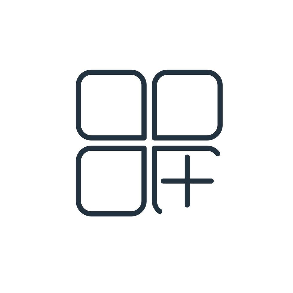 Collection icon isolated on a white background. Add to collection symbol for web and mobile apps. vector