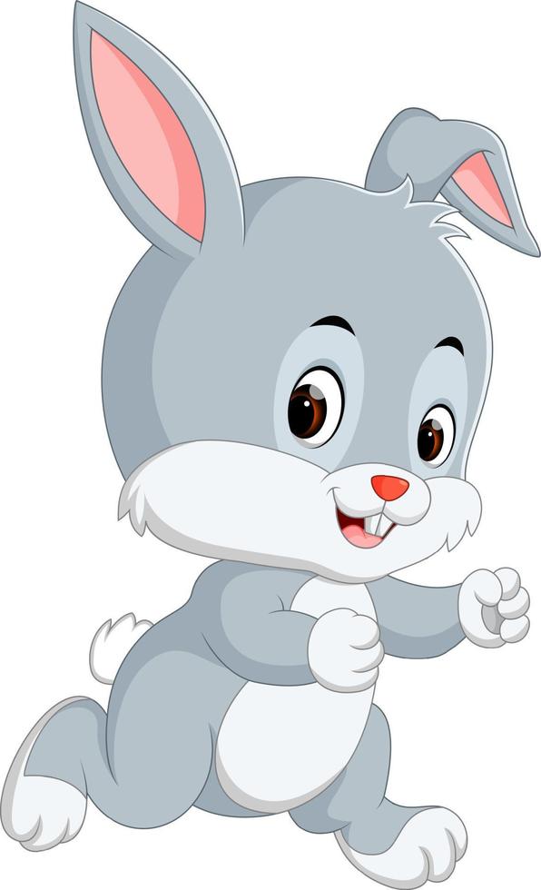 Cute baby rabbit cartoon vector