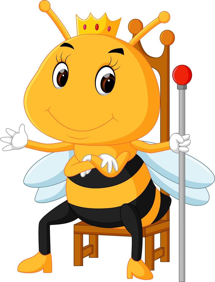 honey bee on a white background vector