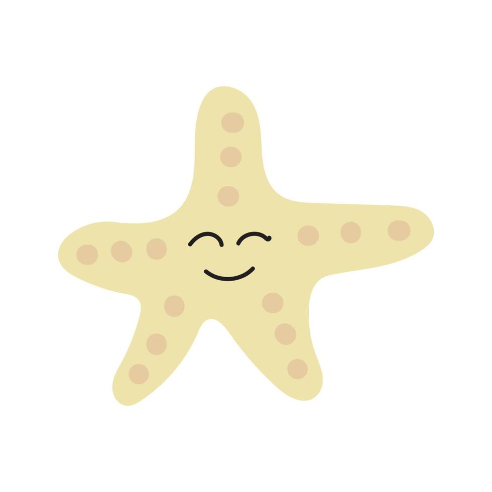 cute starfish vector illustration element