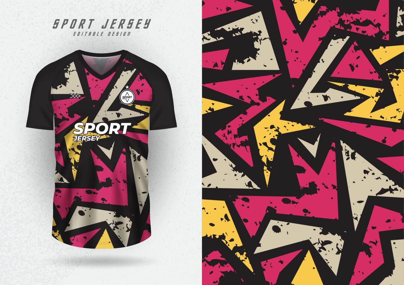 Background mock up for sports jerseys, jerseys, running shirts, jigsaw pattern, square for sublimation. vector