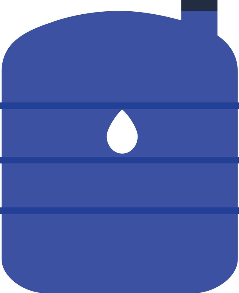 plastic water tank icon on white background. water tank sign. flat style. vector