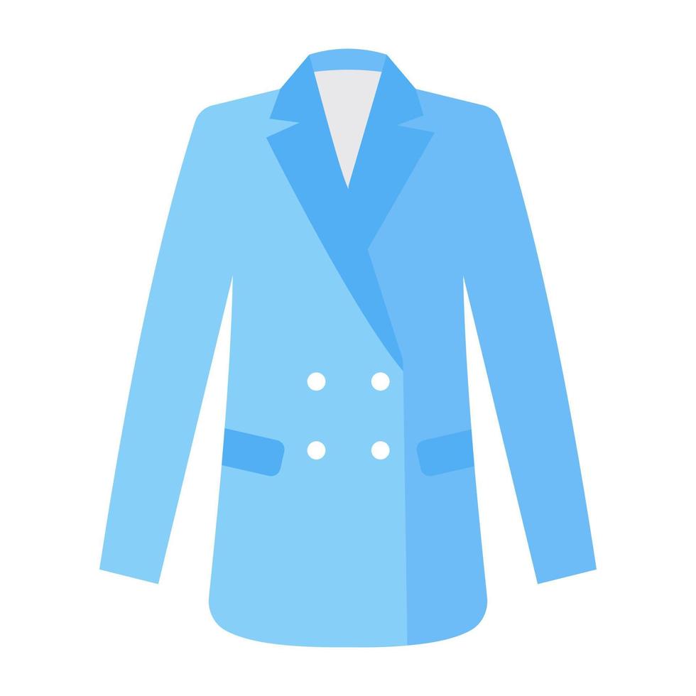 icono de diseño moderno de abrigo largo vector