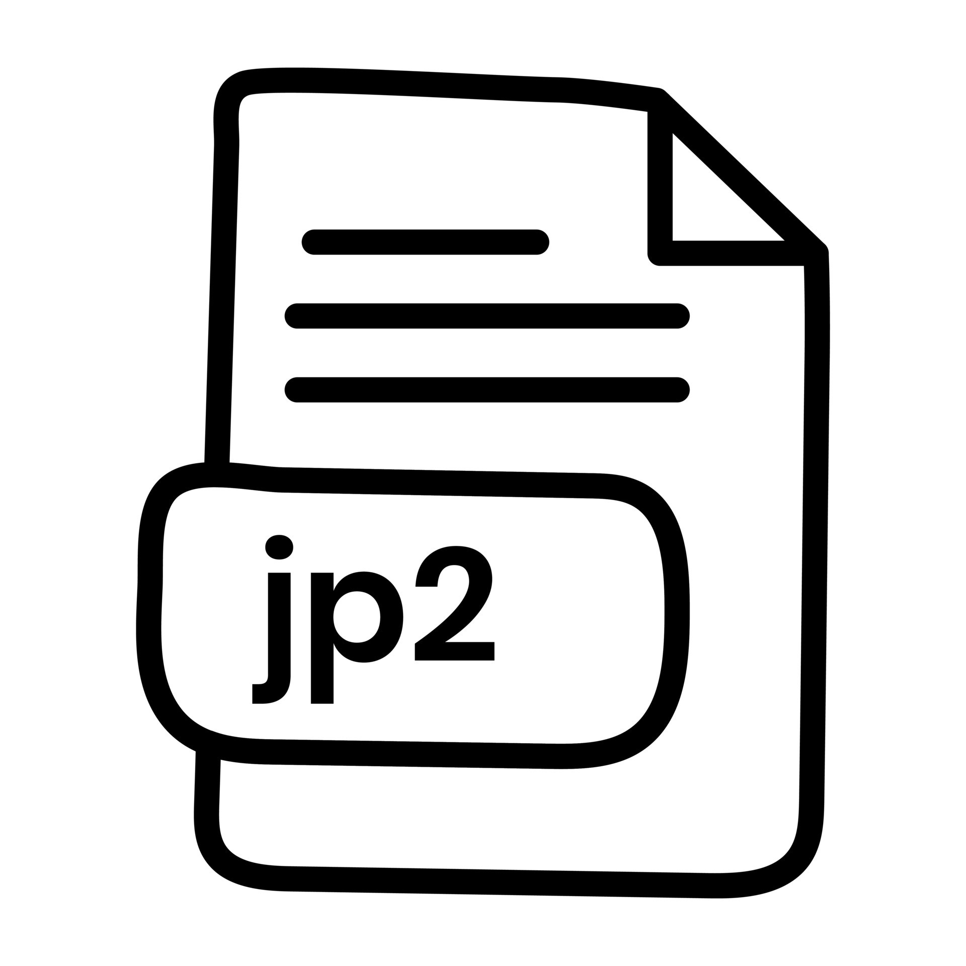 An icon design of jp2 file 10289424 Vector Art at Vecteezy