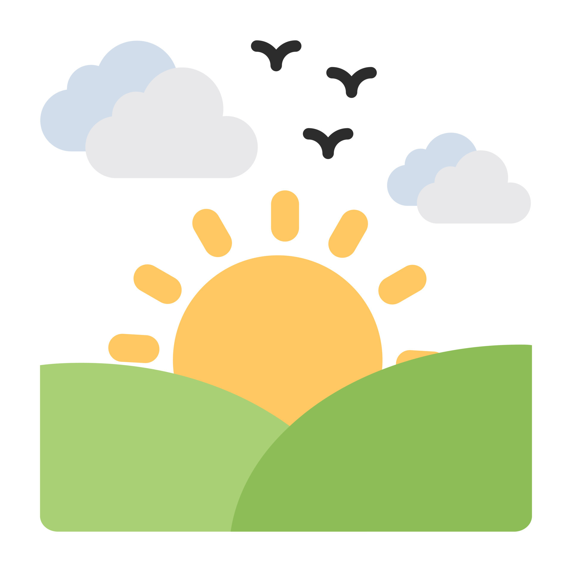 A beautiful scene of morning time 10289445 Vector Art at Vecteezy