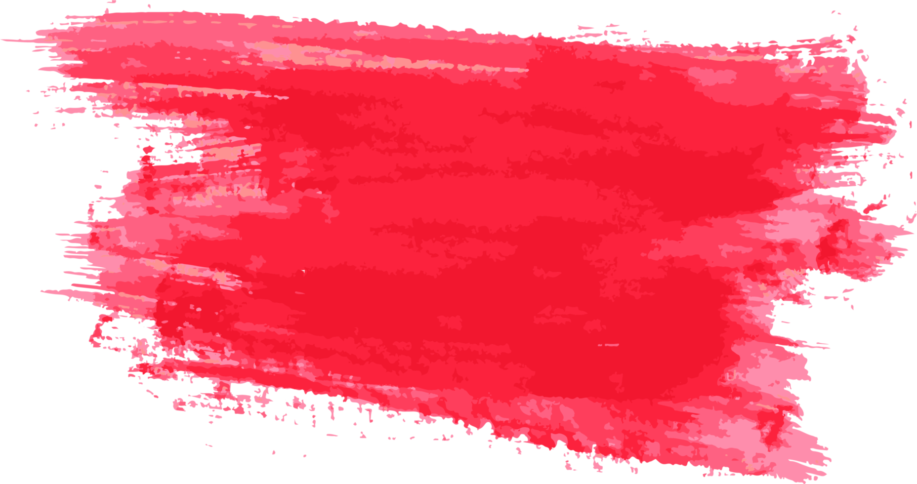 Red Watercolor brush stroke png
