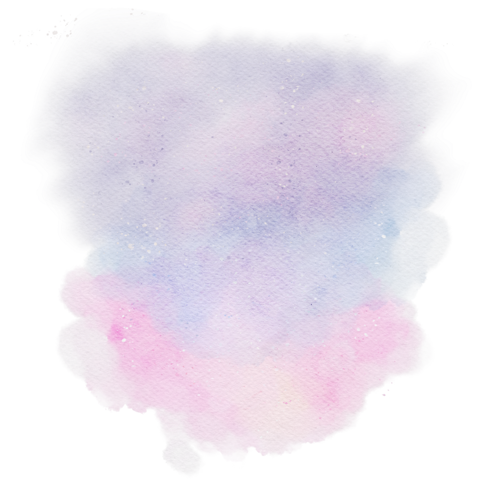 Cloud watercolor hand paint png