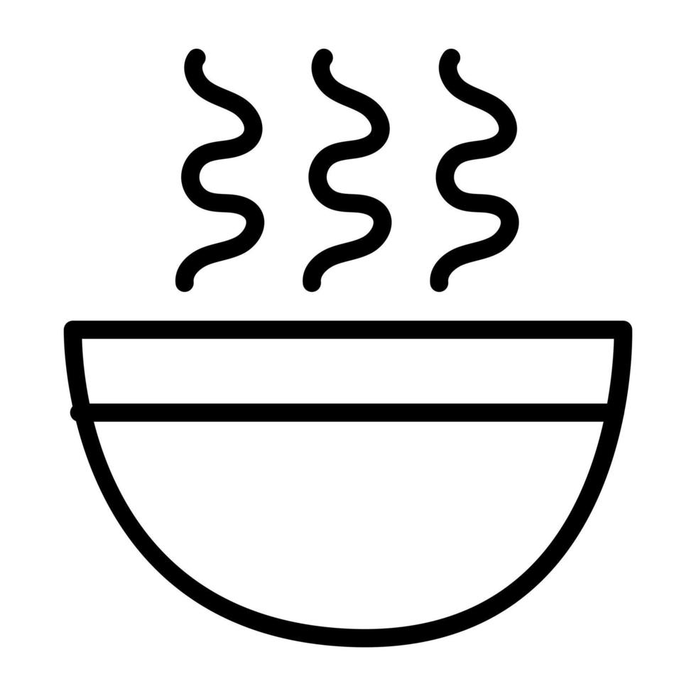 Trendy design icon of food bowl vector