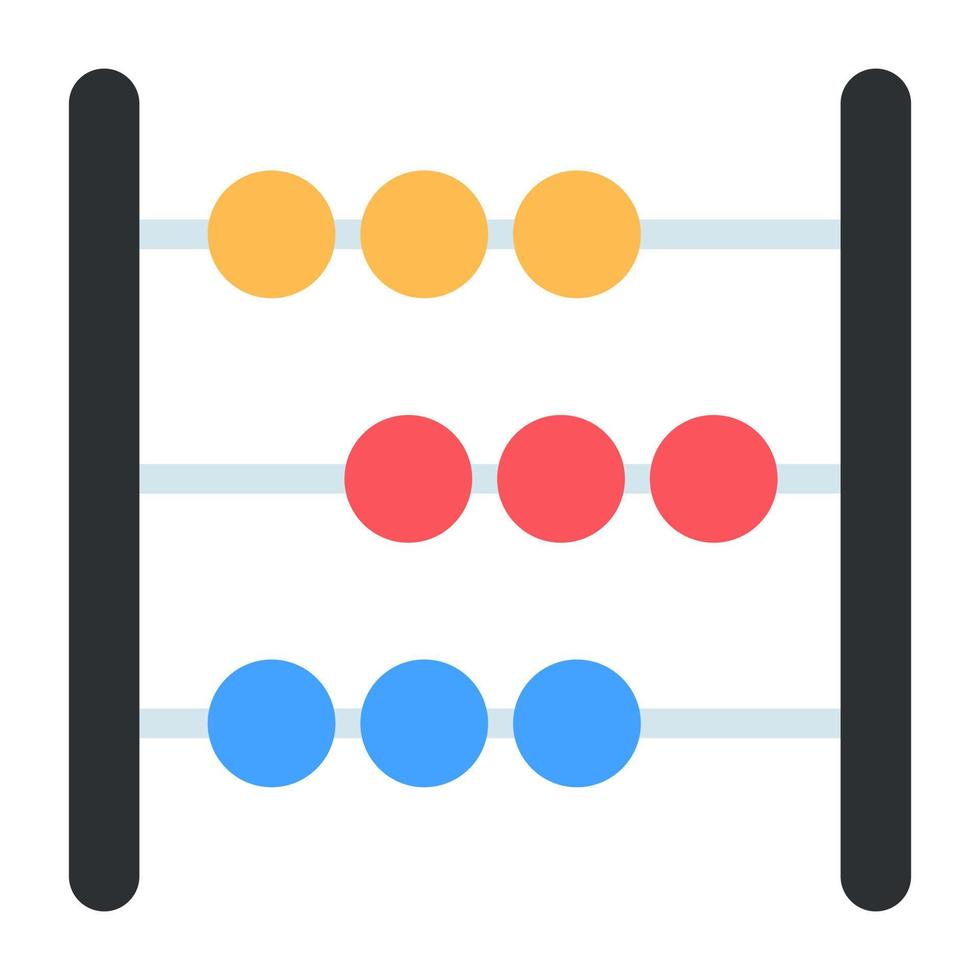 Unique design icon of abacus vector