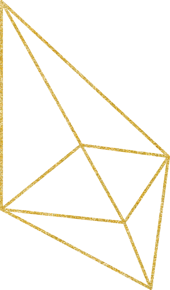 geometric gold line png