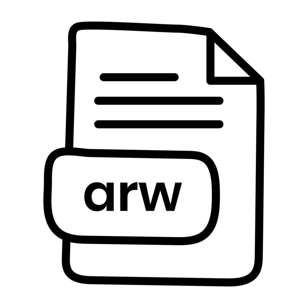 Editable design icon of raw file vector