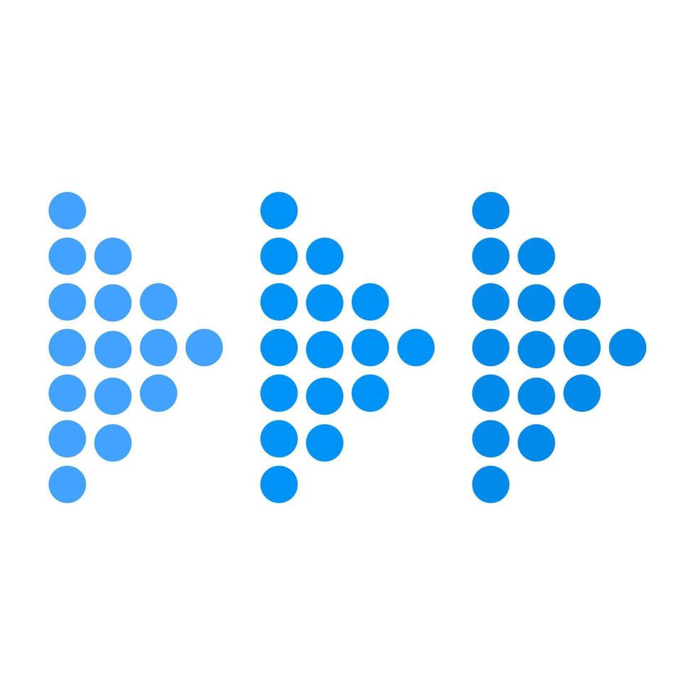 An icon design of fast forward arrow vector