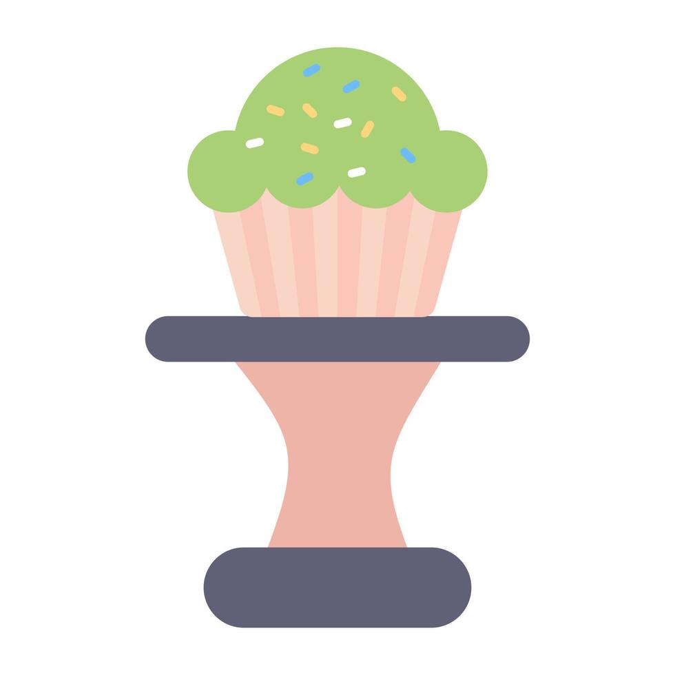 A unique design icon of muffin vector
