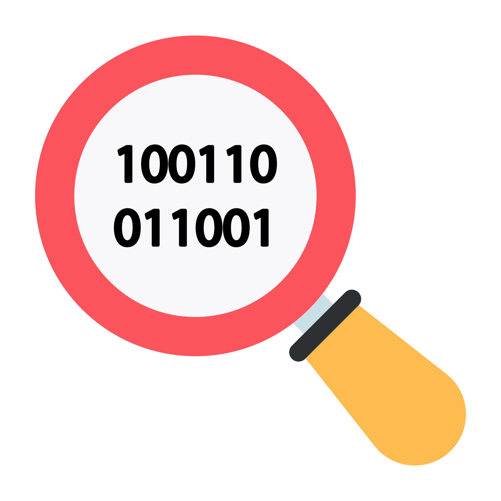 A perfect design icon of search binary data 10289994 Vector Art at Vecteezy