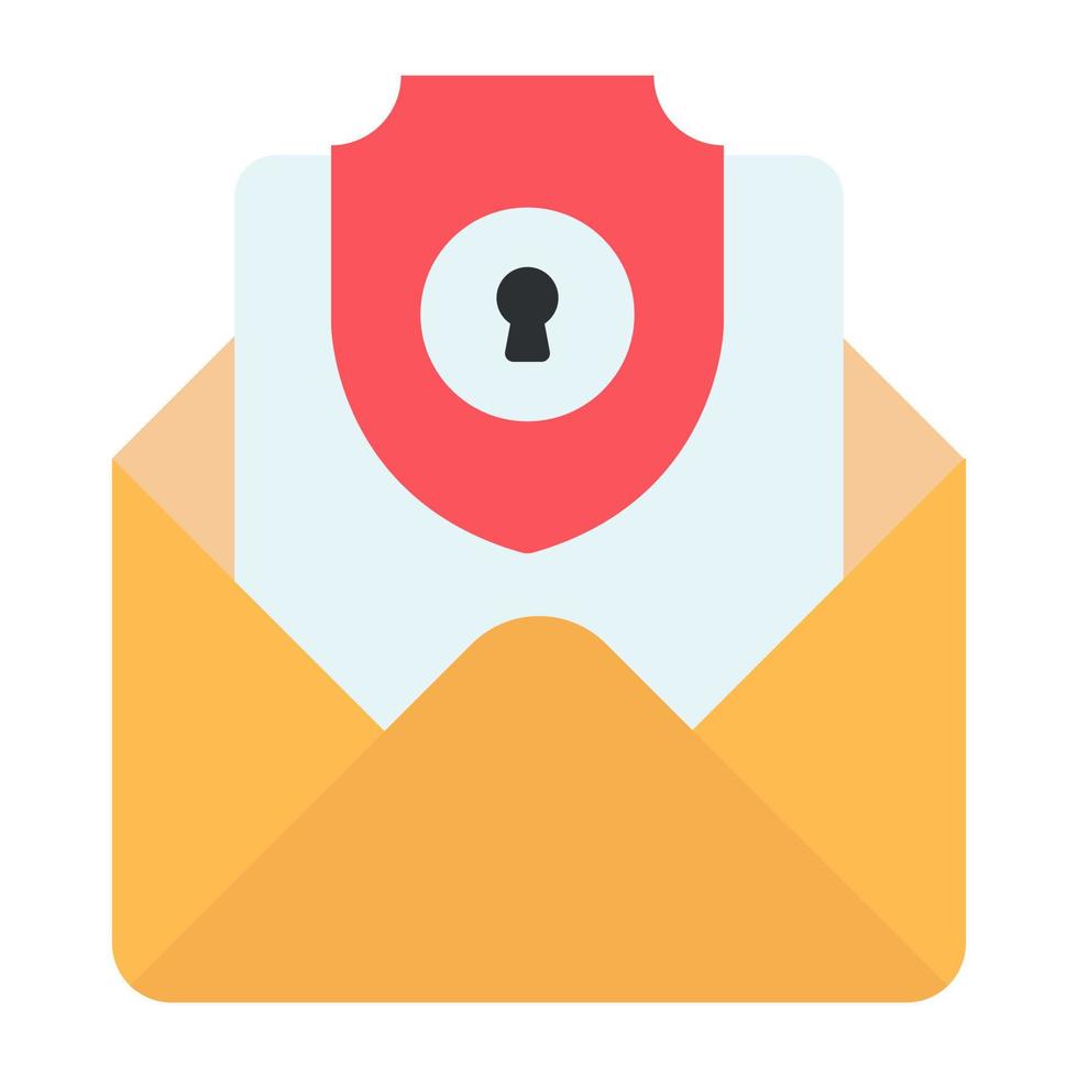 Premium download icon of secure mail vector