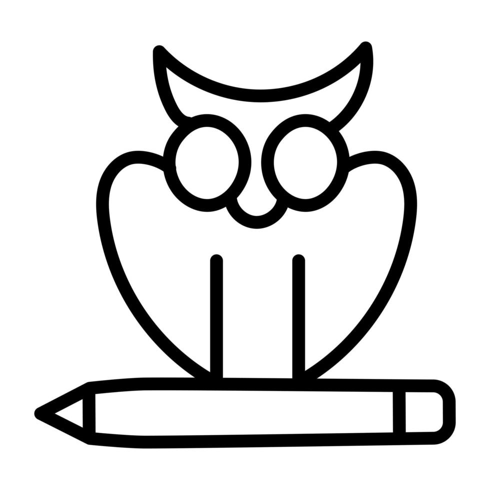 An icon design of owl bird vector