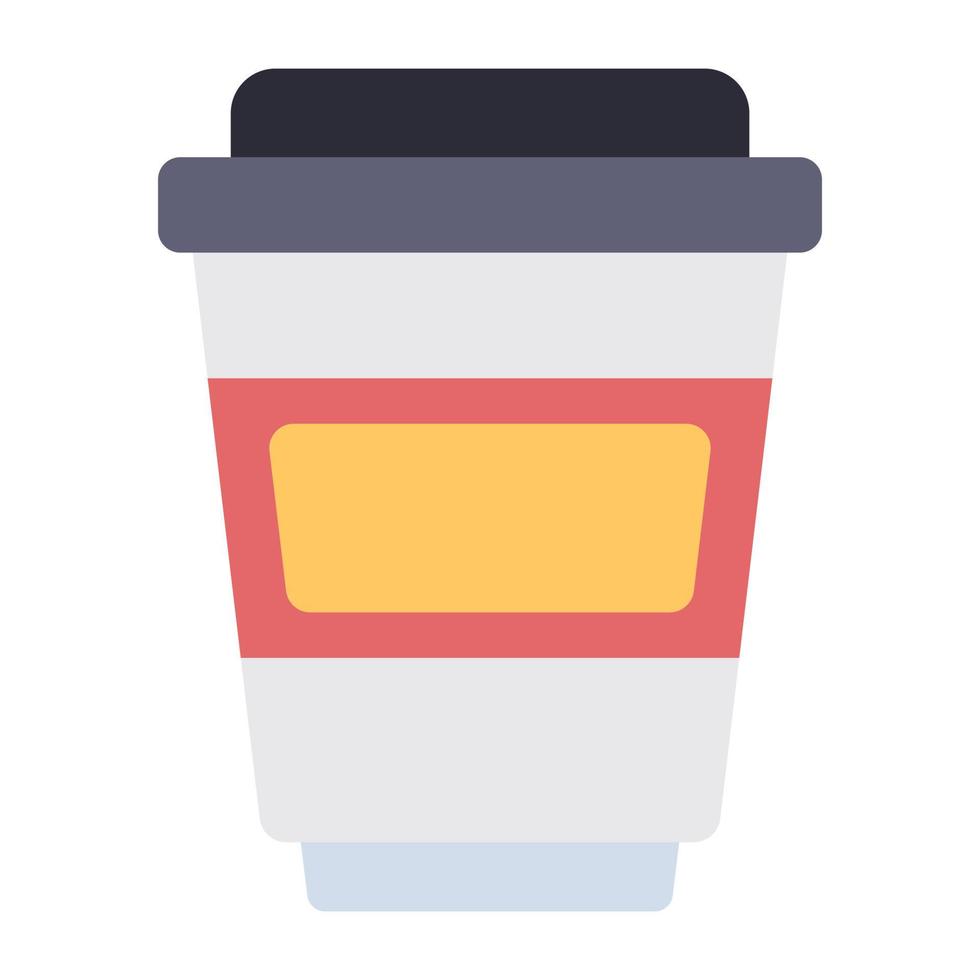 Creative design icon of takeaway drink vector