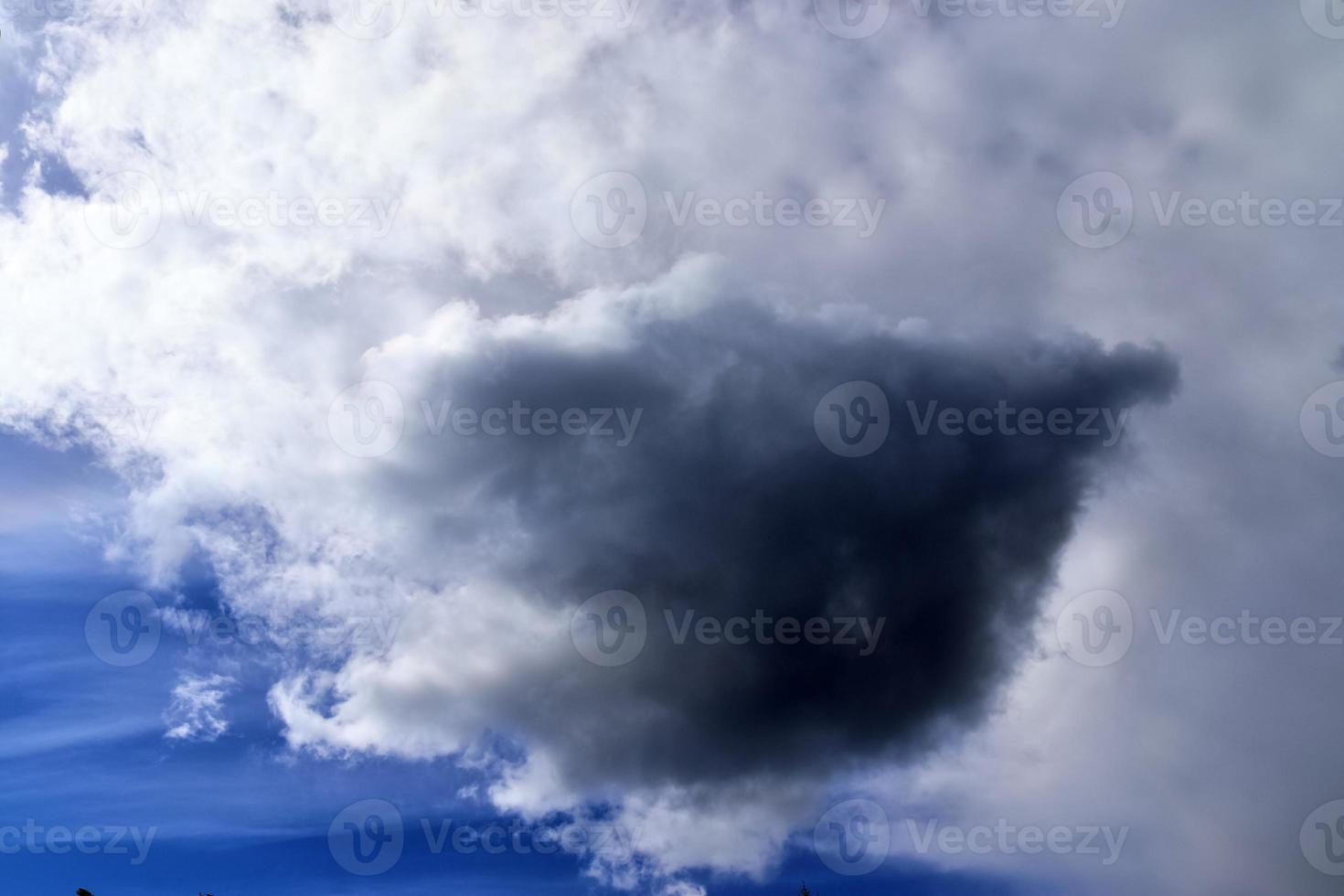 Stunning dark cloud formations right before a thunderstorm photo