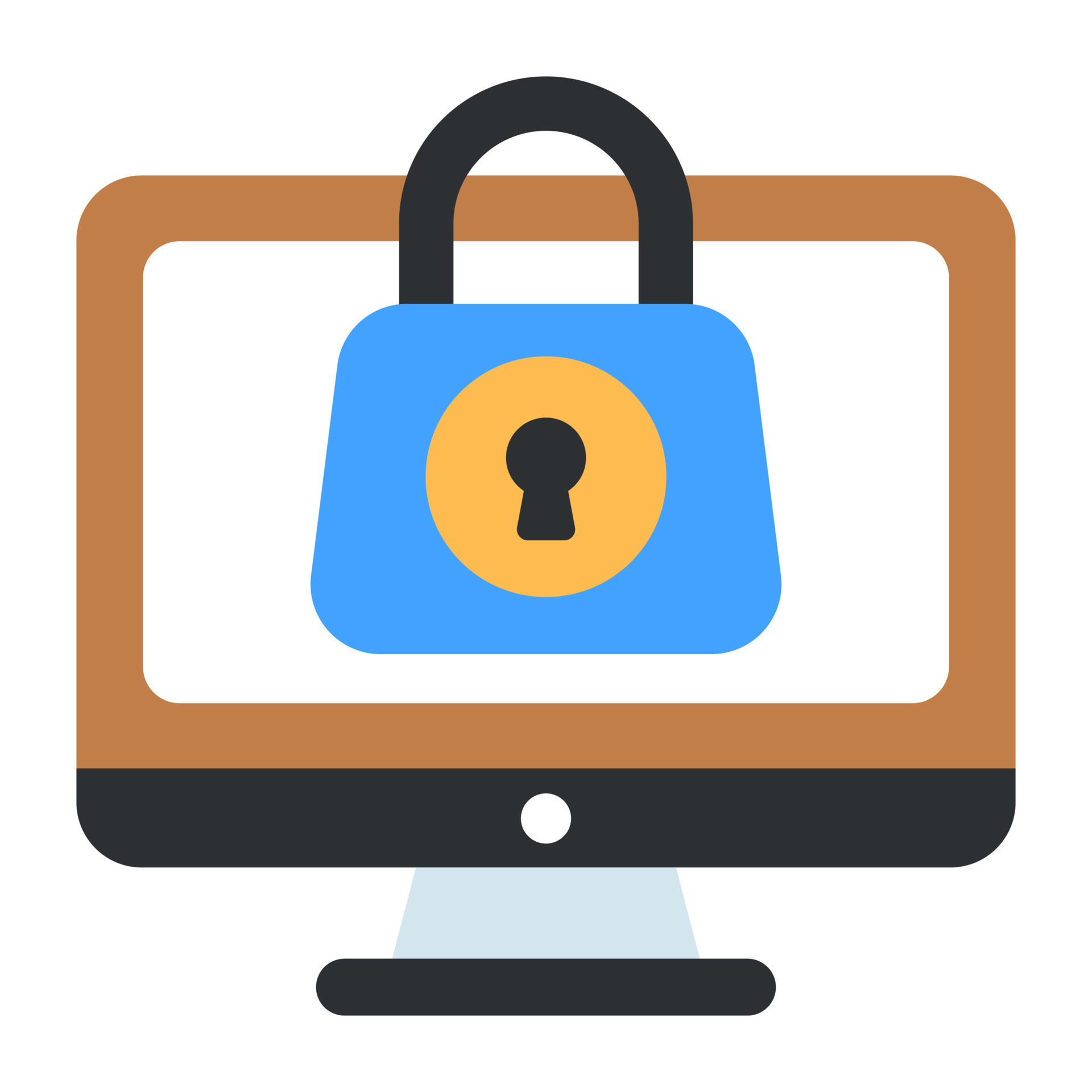 Modern design icon of computer security 10290220 Vector Art at Vecteezy