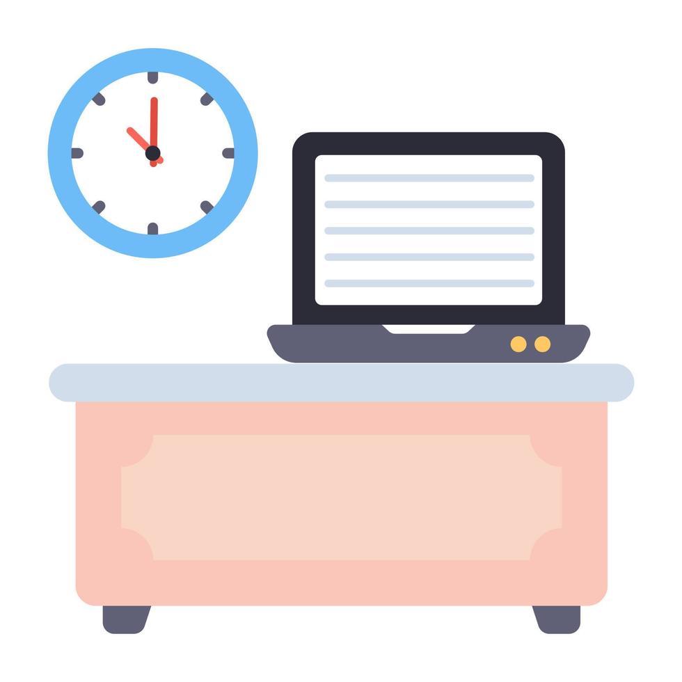 Modern design icon of online education time vector