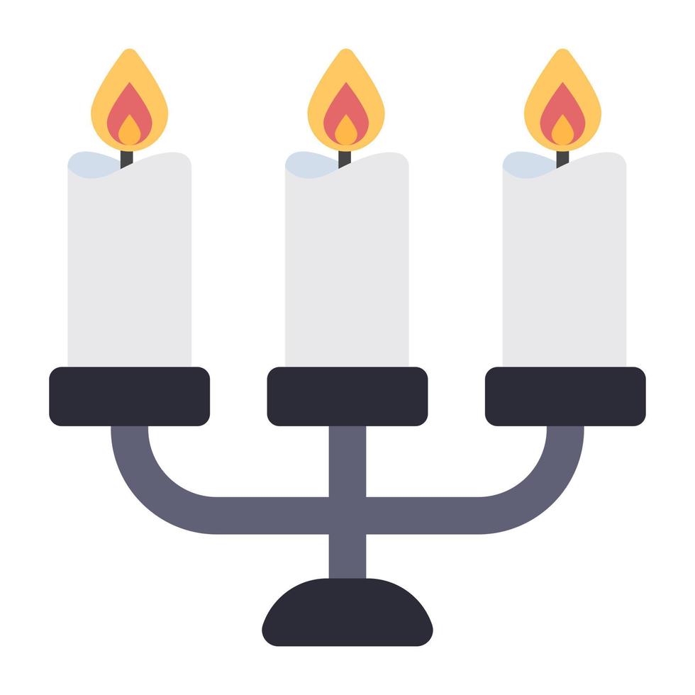 un diseño de icono de candelabro vector