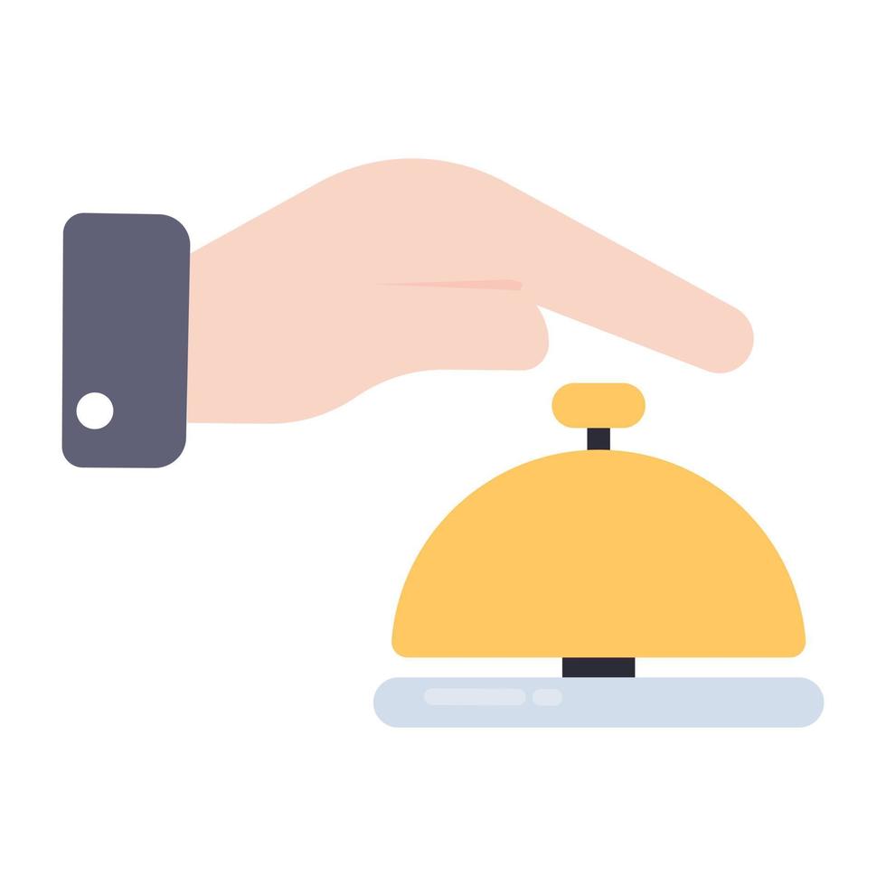 A perfect design icon of reception bell vector