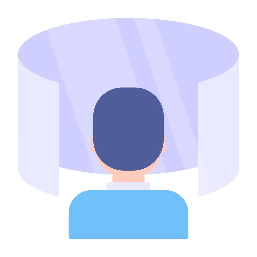 A unique design icon of VR dos space vector